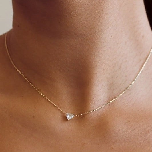 Trillion Solitaire Necklace